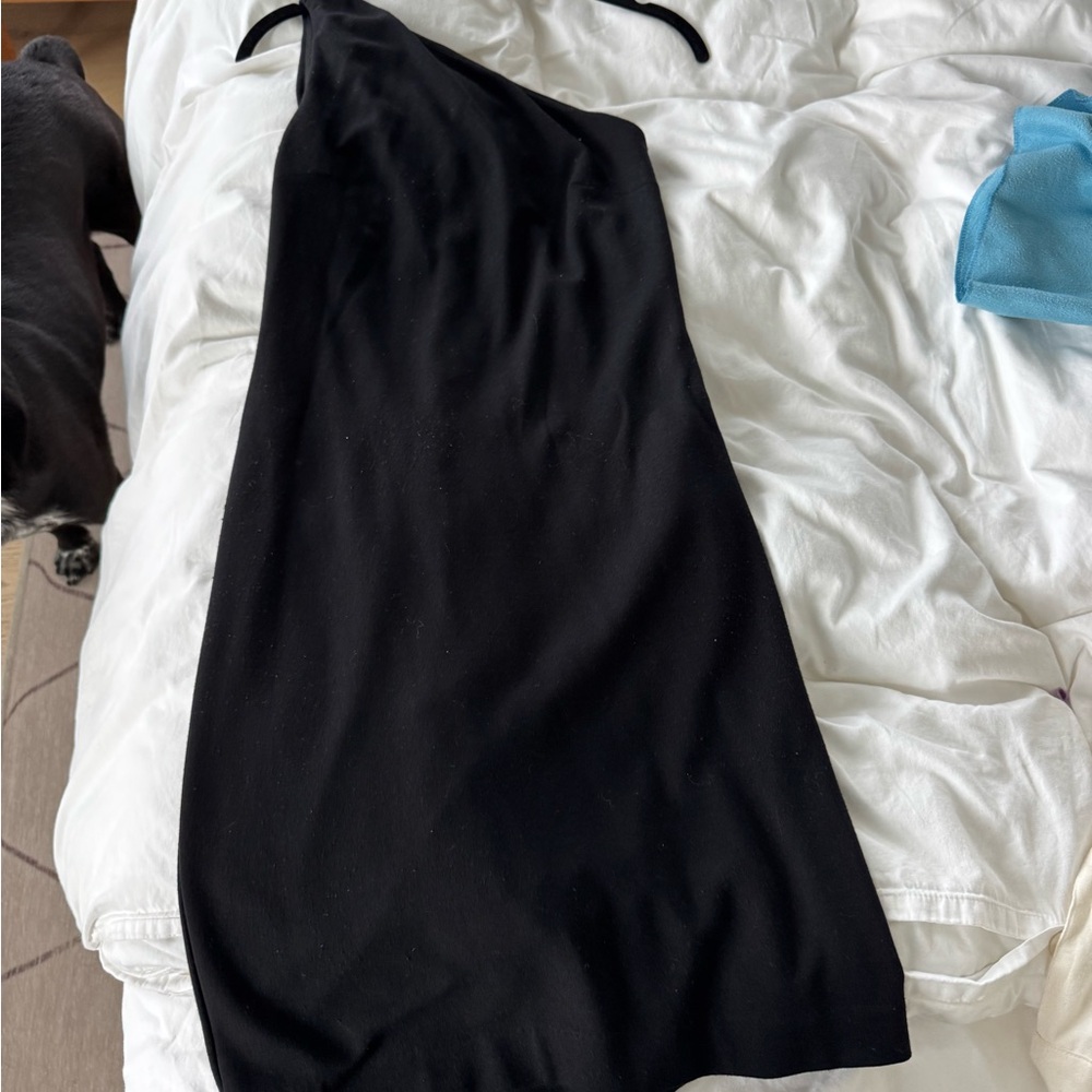 Bailey 44 Black One-Shoulder Knit Dress